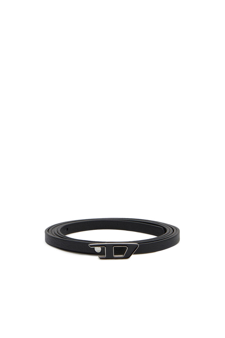 Women's Slim double-wrap leather belt | B-DLOGO 10 Diesel X09587PR013