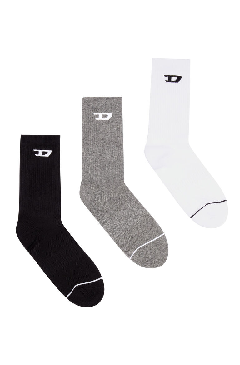 Men's Three-pack socks with jacquard D | SKM-RAY-THREEPACK Diesel 00SAYJ0AMAM