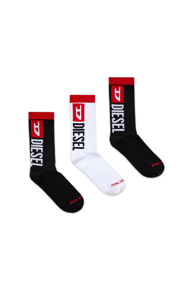 Men's Three-pack of slogan socks | SKM-RAY-THREEPACK Diesel 00SAYJ0DPAX