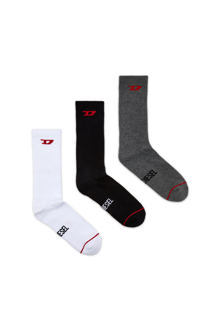 Men's Three-pack of socks with D logo | SKM-RAY-THREEPACK Diesel 00SAYJ0DPAY