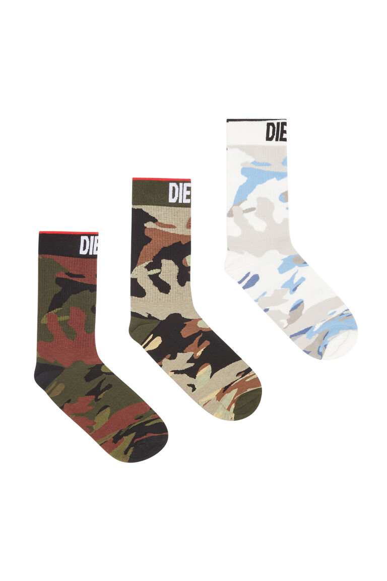 SKM-RAY-THREEPACK Man: Three-pack of camouflage socks | Diesel 00SAYJ0WFAD