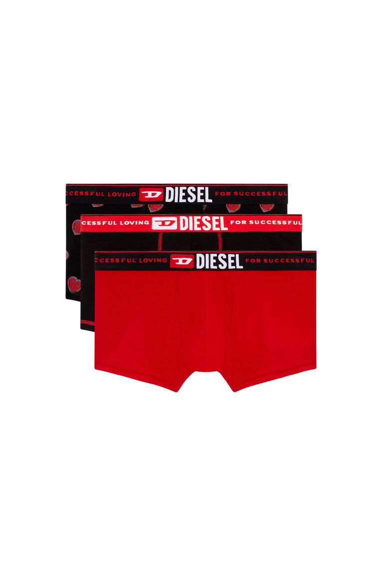 Men's Three-pack boxer briefs plain and heart print | UMBX-DAMIENTHREEPACK Diesel 00ST3V0SIAX