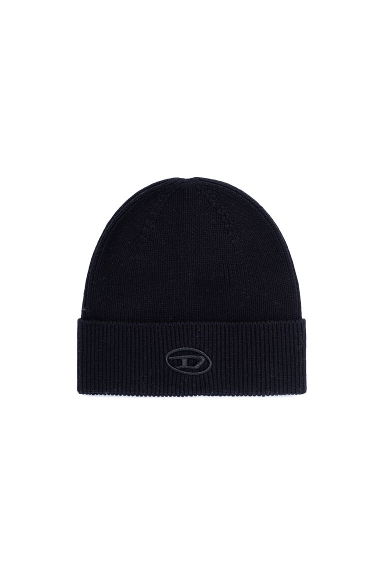 K-CODER-FULLY B: Ribbed beanie with D embroidery | Diesel 8051385055750