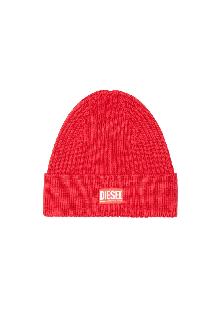 K-CODER-H 2X2 : Ribbed beanie with logo patch | Diesel 8052105859733