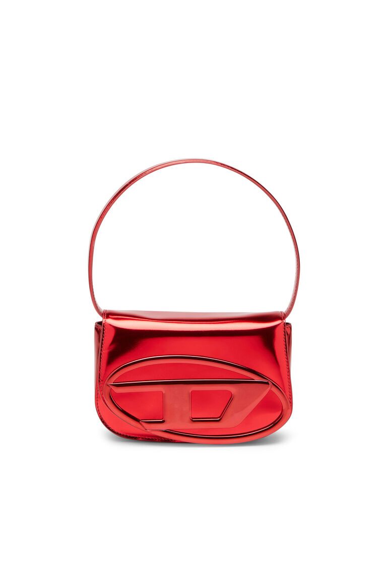 1DR Bag Woman: mirrored shoulder Bag, silver, red & more | Diesel 8052105988549