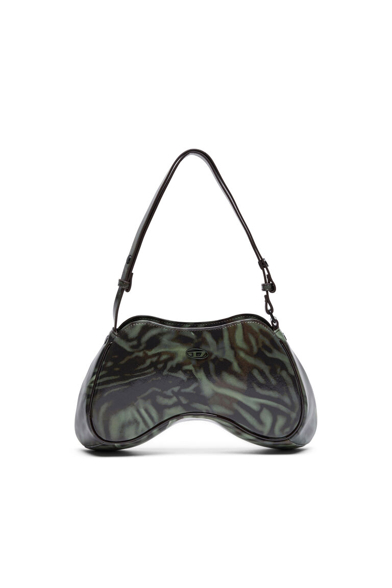 Women's Play Shoulder Cross Bodybag - Shoulder bag with Smiley Faces print | PLAY SHOULDER Diesel 8058992234073