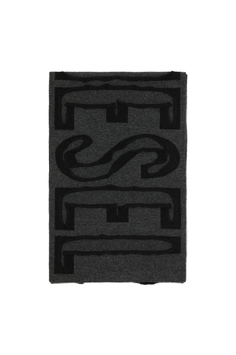 Women's Wool scarf with all-over peel-off logo | K-REST Diesel 8058992355006