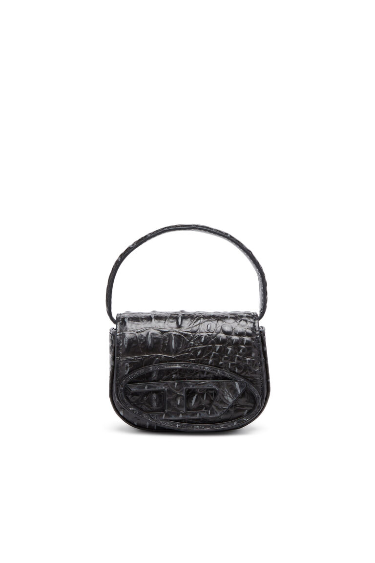 Women's 1DR XS - Iconic mini bag in croc-print leather | 1DR XS Diesel 8059038687884