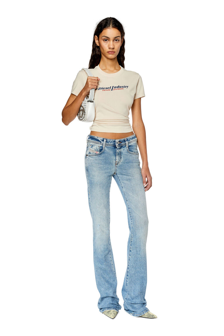 Women's T-shirt with Diesel Industry print | T-SLI-IND Diesel A050980JMAC