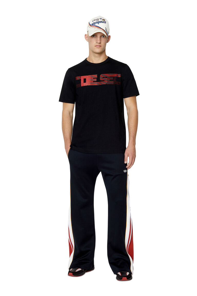 T-JUST-E19 Man: T-shirt with striped logo print | Diesel A064890GRAM