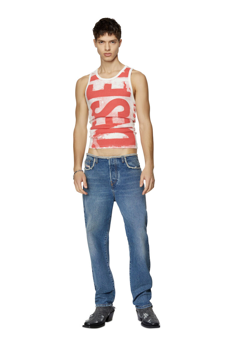 T-LIFT-E1 Man: Tank top with smudged logo print | Diesel A066950JEAI