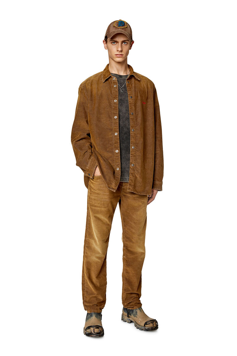 Men's Shirt in iridescent corduroy | D-SIMPLY-OVER Diesel A07111003GJ