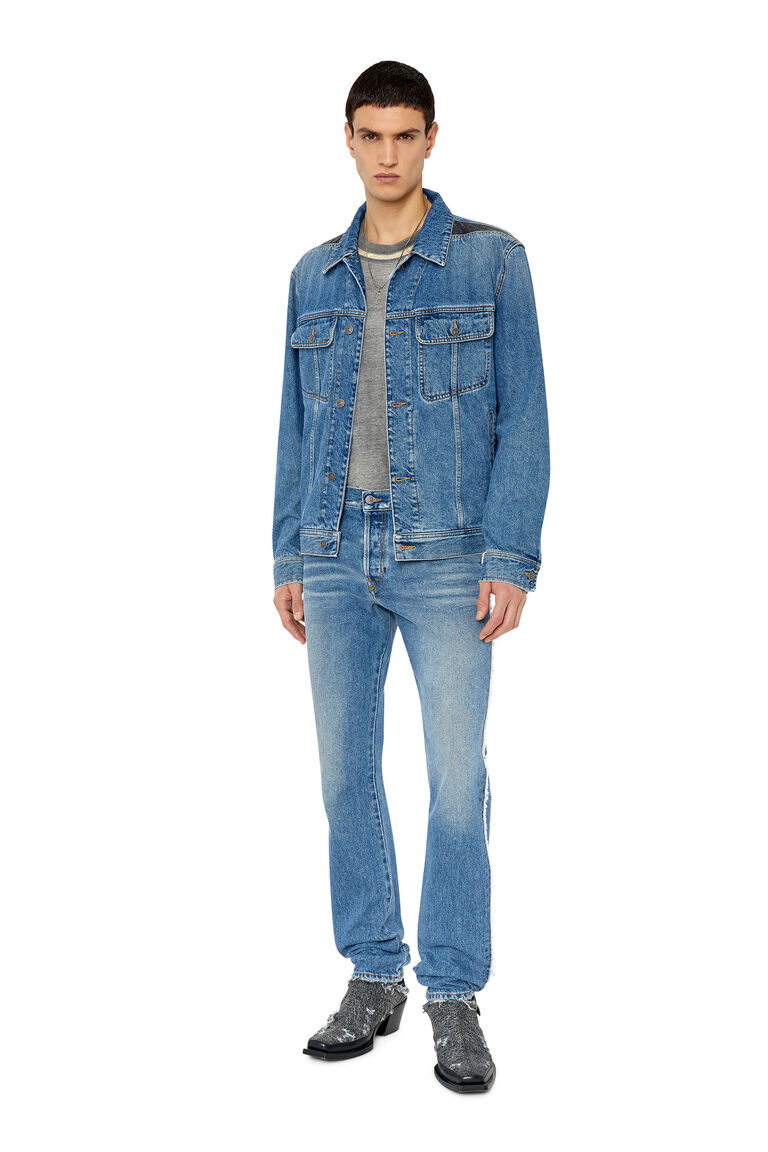 D-BARCY-RS Man: Regular-fit trucker jacket with inserts | Diesel A0915609F20