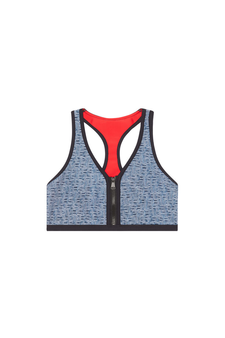 BFB-MILARY Woman: Sporty bikini top with monogram print | Diesel A096690JMAJ