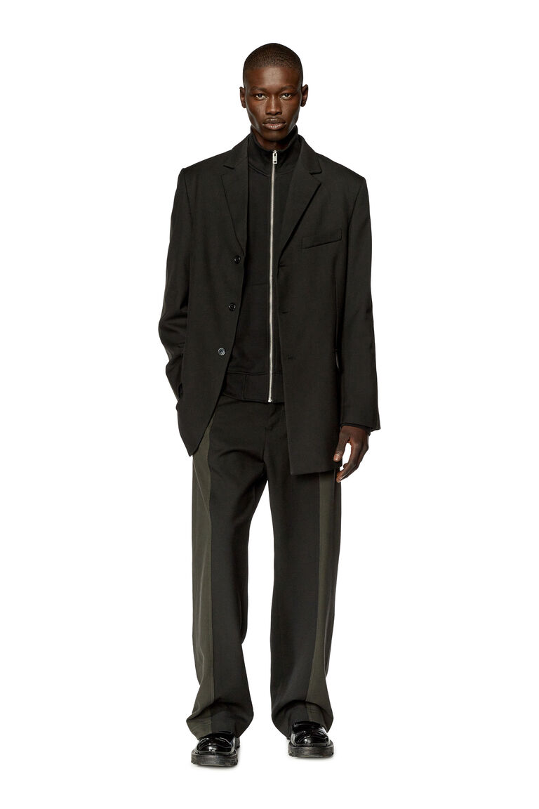 Men's Tailored jacket in wool and fleece | J-WARHOLS Diesel A104400CKAQ