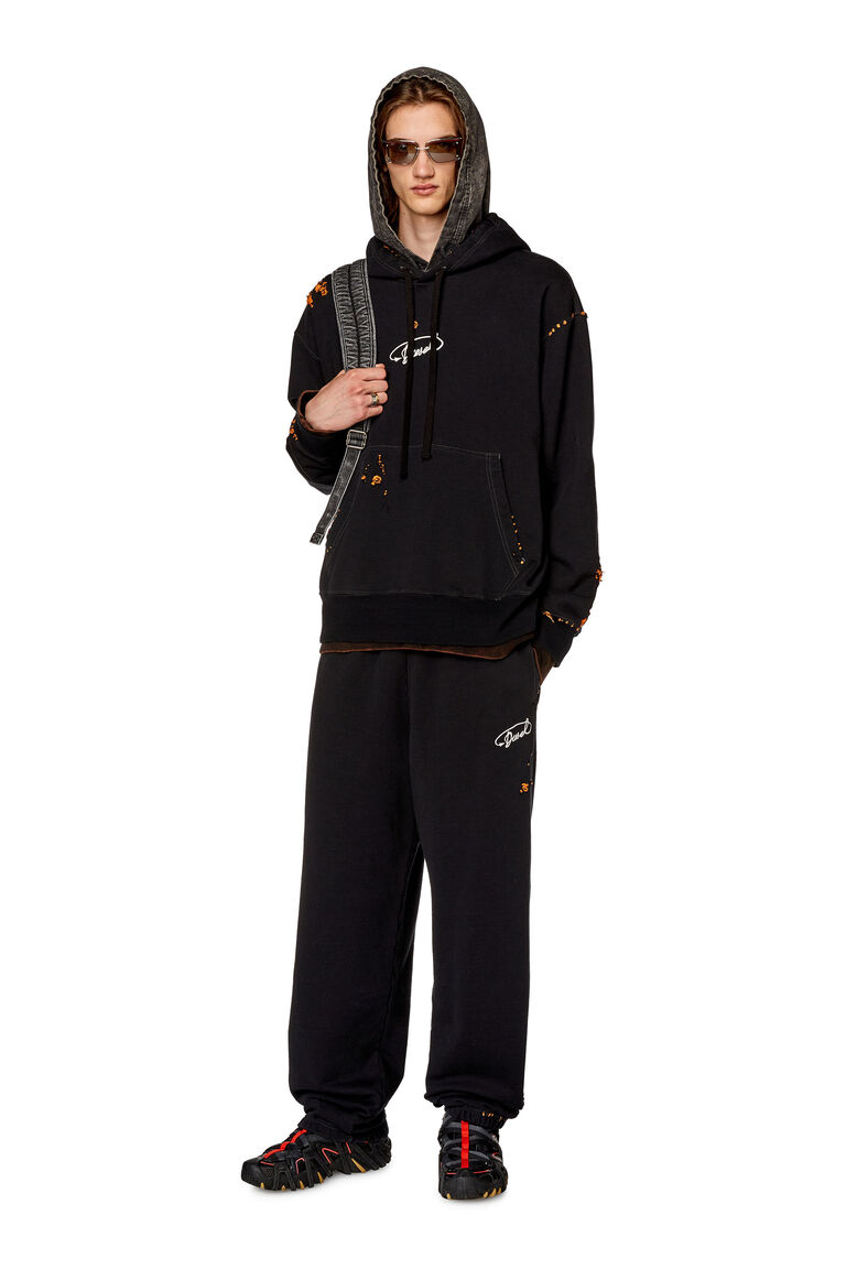 Men's Track pants with destroyed detailing | P-MARKY-POCK Diesel A104680KHAQ