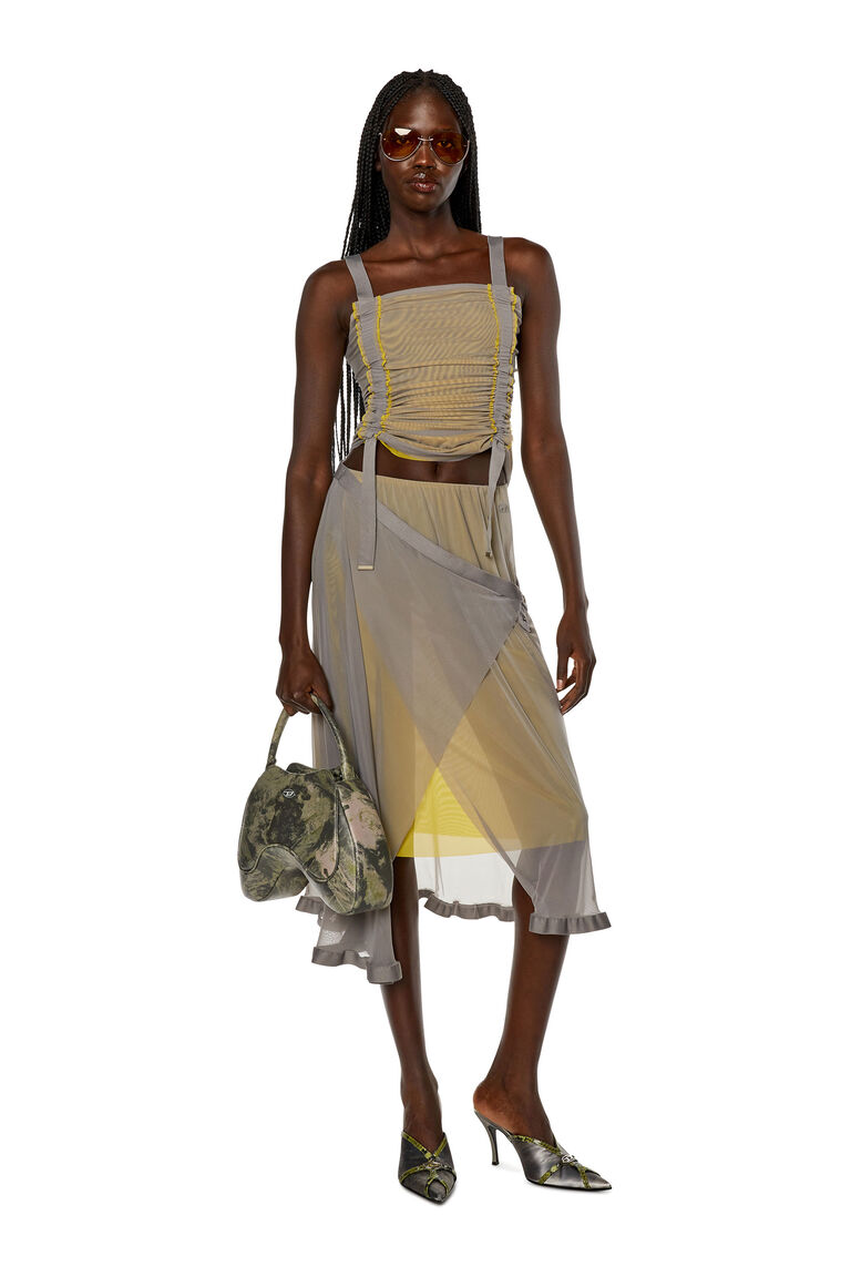 Women's Wrap skirt in nylon mesh | O-RAY-L1 Diesel A110160CKAS