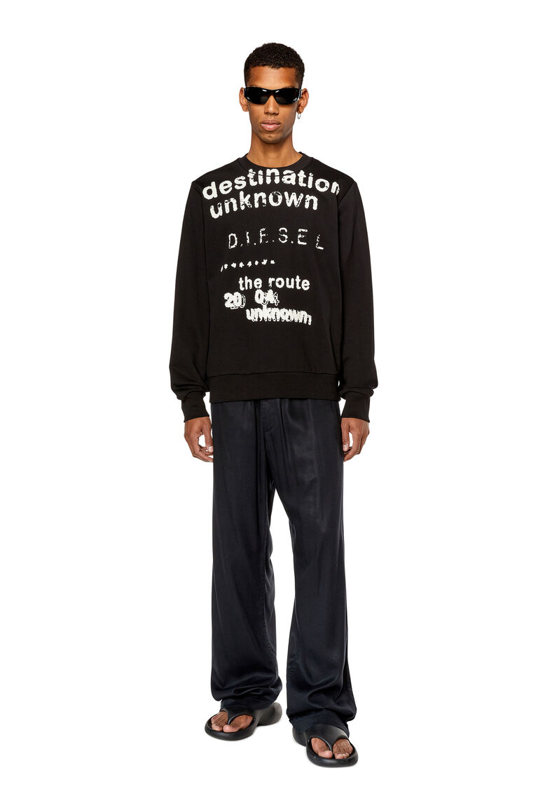 Men's Sweatshirt with Destination print | S-GINN-K34 Diesel A110540HAYT