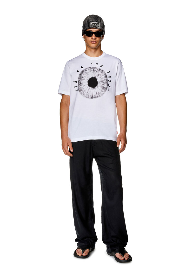 Men's T-shirt with Eye on the Prize print | T-JUST-L19 Diesel A110810CATM