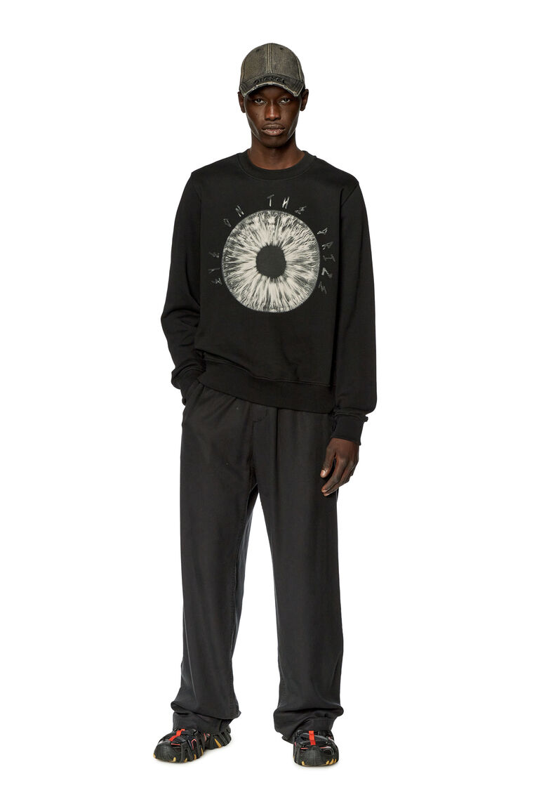 Men's Sweatshirt with eye print | S-GINN-L5 Diesel A110820JFAV