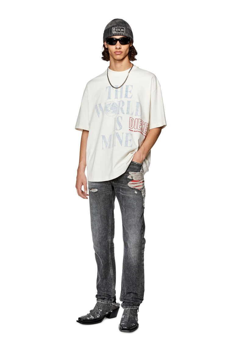 Men's T-shirt with faded print | T-WASH-L7 Diesel A110840NFAE