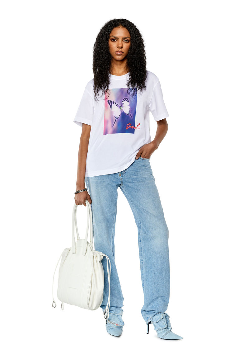 Women's T-shirt with digital butterfly print | T-DANNY-L1 Diesel A111140HERA