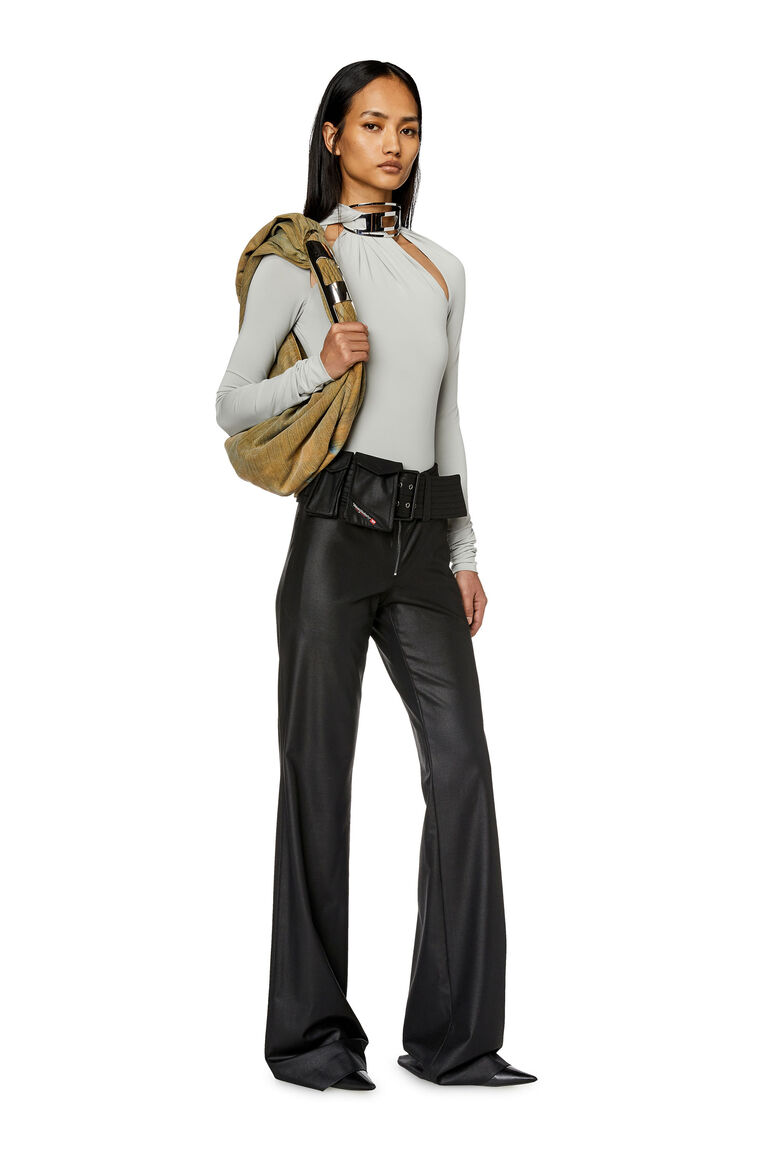 Women's Belted wool pants with utility pockets | P-FRELANA Diesel A116170HLAU