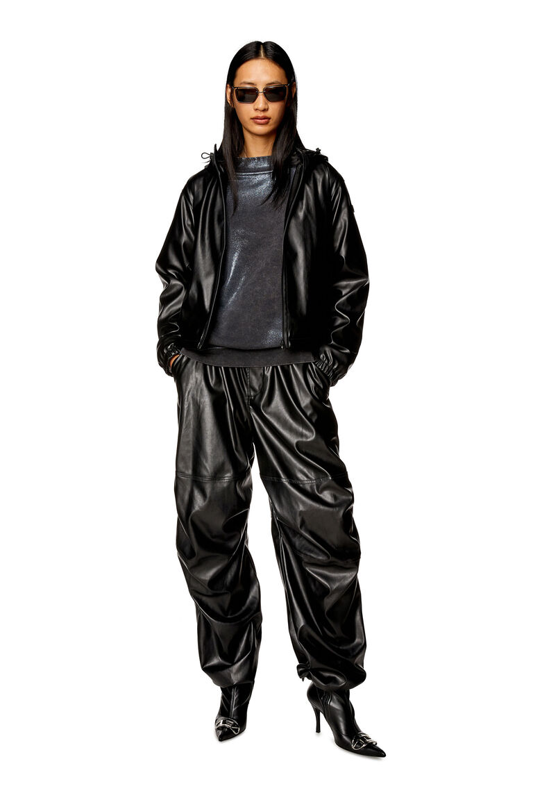 Women's Oversized cargo pants in coated fabric | P-MARTY-LTHF Diesel A139020CHAJ