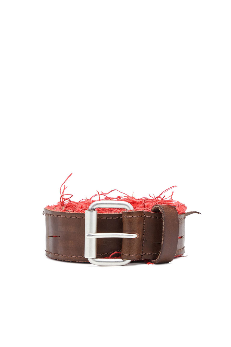 B-RIPPED Man: Treated canvas and leather belt | Diesel X09406P0256