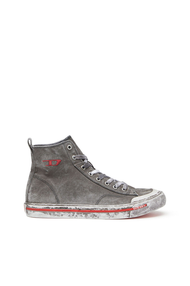 Men's S-Athos Mid - High-top sneakers in washed canvas | S-ATHOS MID Diesel Y02879P4751