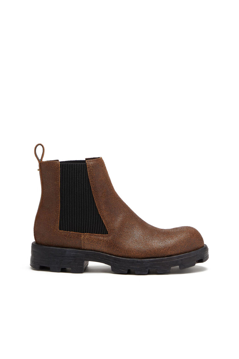 D-HAMMER LCH Man: Chelsea boots in cracked leather | Diesel Y03083PS919