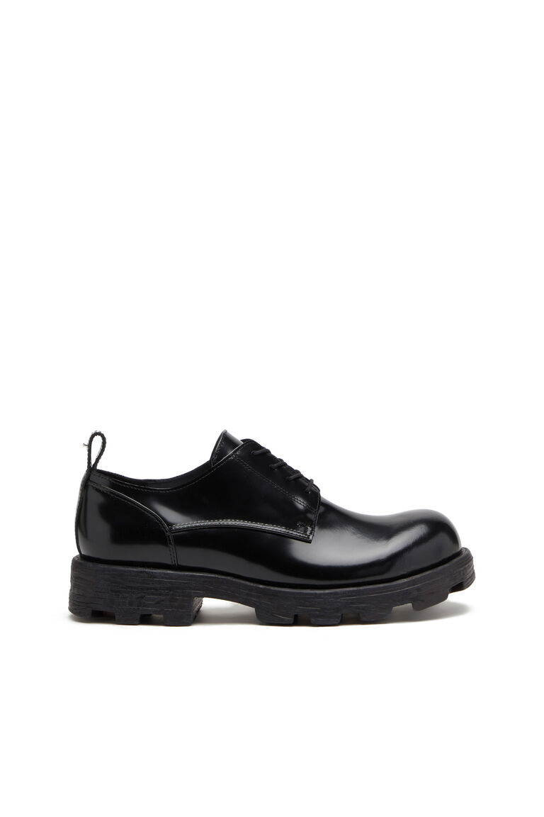 D-HAMMER SH Man: Lace-up shoes in shiny leather | Diesel Y03087P4471