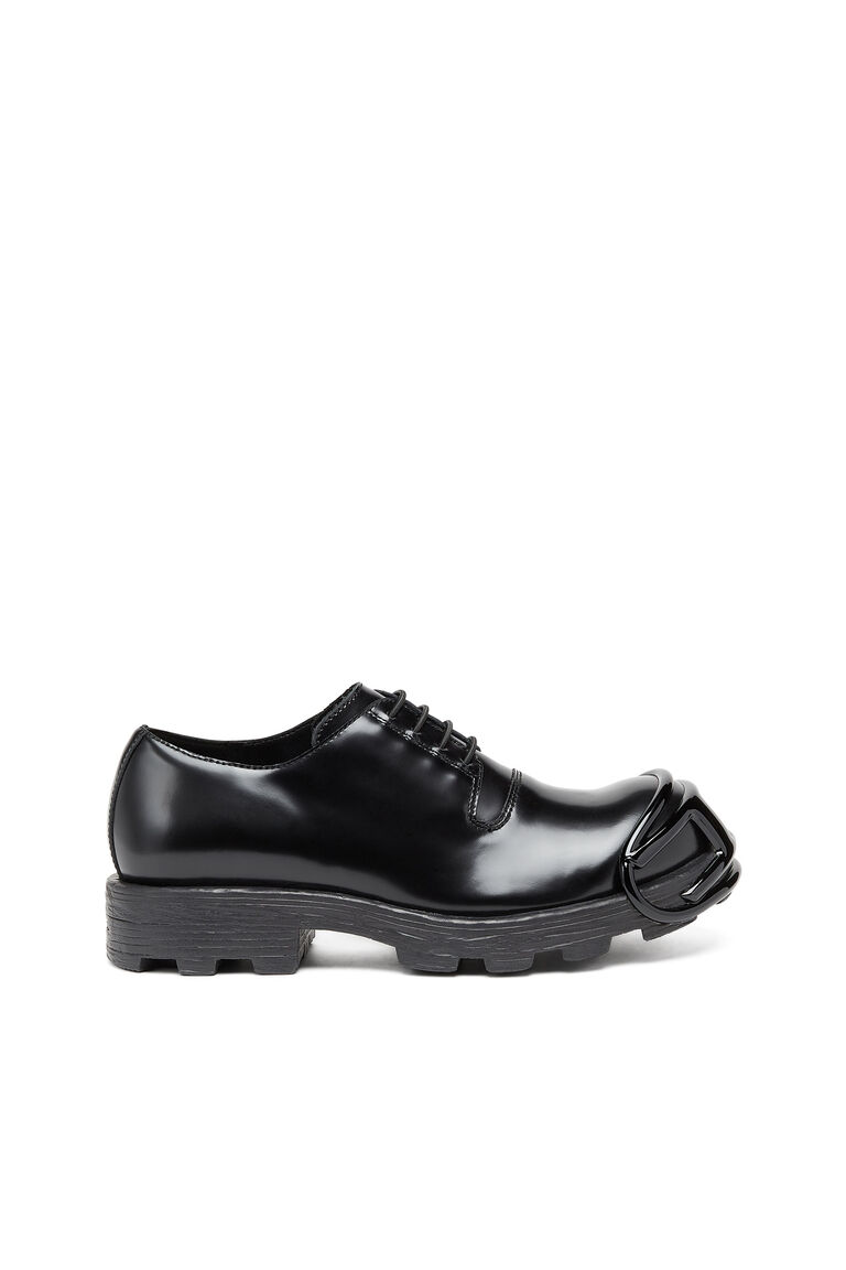 Men's D-Hammer SO D - Leather lace-up shoes with oval D toe cap | D-HAMMER SO D Diesel Y03229P4471
