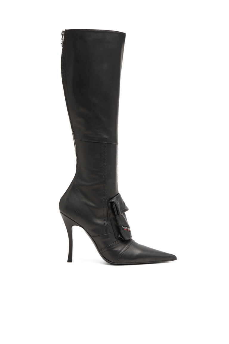 Women's D-Venus Pocket Hbt Boots - Knee-high boots with utility pockets | D-VENUS POCKET HBT Diesel Y03252PR818